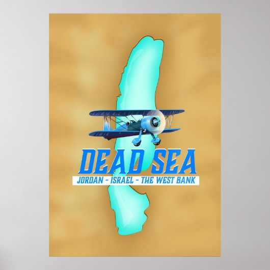 Dode Zee Reisposter Poster (Voorkant)