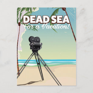 Dode Zee voor een vakantie! Reisposter Briefkaart