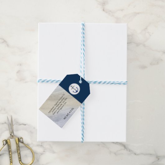 Dode Zeeszout Klei Handgemaakte Strand Nautilus Ze Cadeaulabel (Met Touw)