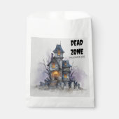 dode zone | Haunted House Snoep voorkeurstassen Bedankzakje (Voorkant)