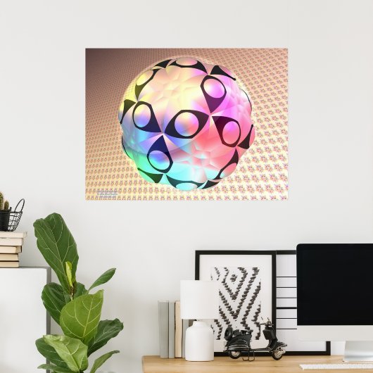 Dodecahedral Bubble Poster (Thuiskantoor)