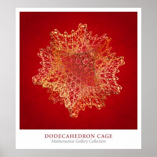 Dodecahedron Cage Poster (Voorkant)