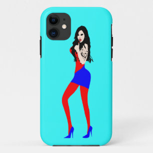 ♔ ♥°·Dodelijk Heet Vampier Meisje iPhone 5 Hoesje· 11 Hoesje
