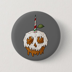 Dodelijk Sweet Caramel Apple Skull Button