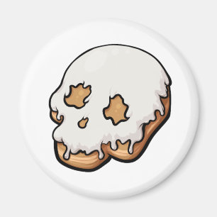 Dodelijk zoete schedel donut magneet