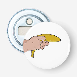 Dodelijke banaan button flesopener
