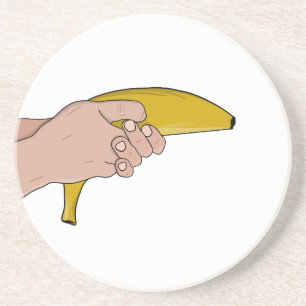 Dodelijke banaan zandsteen onderzetter