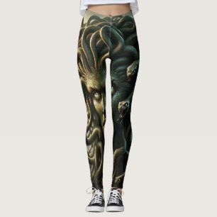 Dodelijke blik Medusa Slangenkop Leggings