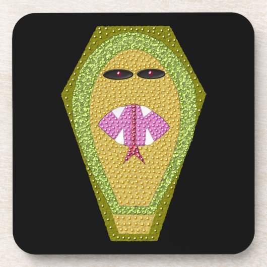 Dodelijke Egyptische Cobra Kurkentas Kurk Onderzet Drankjes Onderzetter (Voorkant)