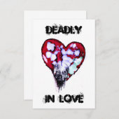Dodelijke liefde bedankkaart (Voorkant / Achterkant)