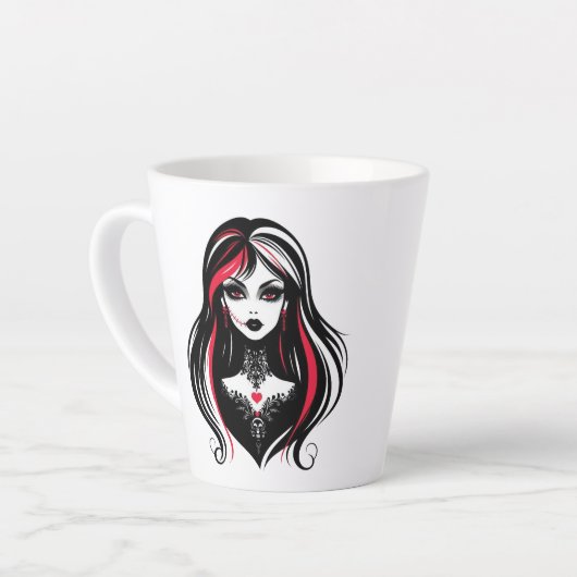 Dodelijke liefde latte mok (Linkerhoek)