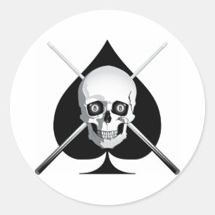 Dodelijke miljardenaas ronde sticker