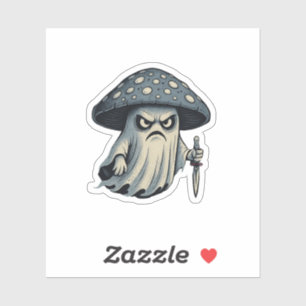 Dodelijke 'Paddenstoel – Spookachtige Geest met Me Sticker