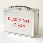 Dodelijke Rat Poison Funny Horror Metal Lunchbox (Voorkant)