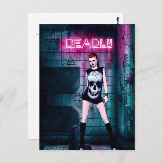 dodelijke rebel briefkaart (Voorkant / Achterkant)