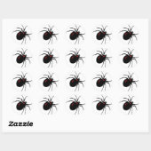 dodelijke spin ronde sticker (Vel)