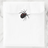 dodelijke spin ronde sticker (Tas)