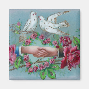 Doden en handdruk Birthday Magneet