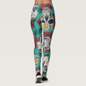Dodendag in Mexico:  Calaveras Leggings (Achterkant)