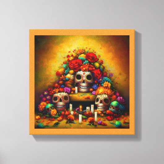 Dodenherdenking Offrendas 1 Canvas Afdruk (Voorkant)