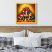 Dodenherdenking Offrendas 1 Canvas Afdruk (Insitu (Slaapkamer))