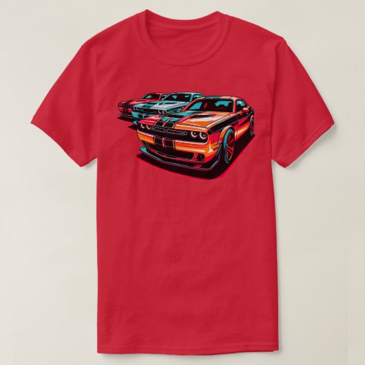 Dodge Challenger 14 T-shirt (Design voorkant)