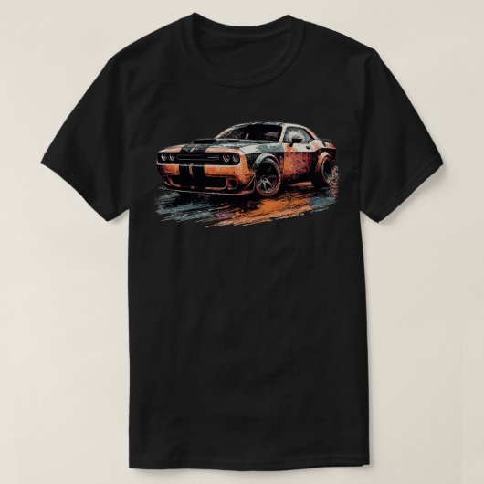 Dodge Challenger 9 T-shirt (Design voorkant)