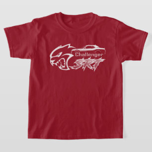 Dodge Challenger Auto T-shirt met Korte Mouwen en