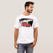 Dodge Challenger burnout shirt (Voorkant volledig)