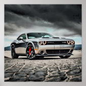Dodge Challenger Hellcat in Natuur | Poster (Voorkant)