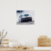 Dodge Challenger Hellcat Poster (Keuken)
