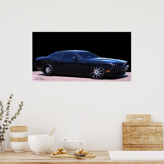 DODGE CHALLENGER HEMI POSTER (Keuken)