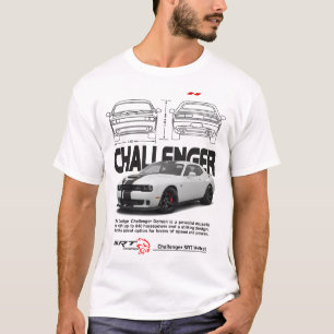 Dodge Challenger - Muscle Car Power en iconische S T-shirt