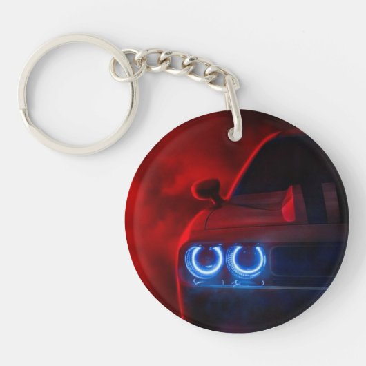 Dodge Challenger omdat, sleutelhanger van acryl (Voorkant)