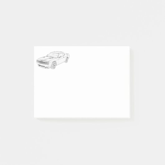 Dodge Challenger Post-it® Notes (Voorkant)