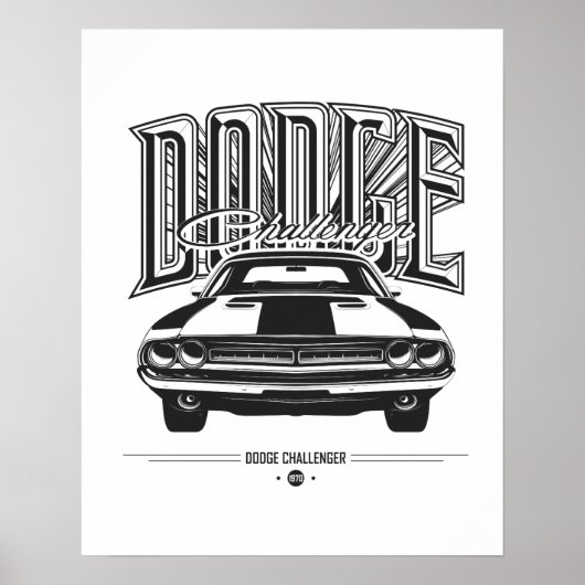 Dodge Challenger | POSTER (Voorkant)