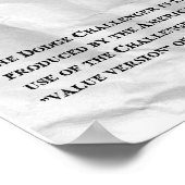 Dodge Challenger Poster (Hoek)