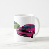 Dodge Challenger race Koffiemok (Voorkant rechts)