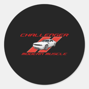 Dodge Challenger RT Moderne Spier Ronde Sticker