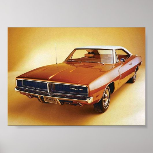 Dodge Charger 1969 Poster (Voorkant)
