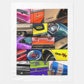 Dodge Charger Challenger Dart GTS Demon Coronet Fleece Deken (Voorkant)
