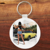 Dodge Charger Chick Sleutelhanger (Voorkant)