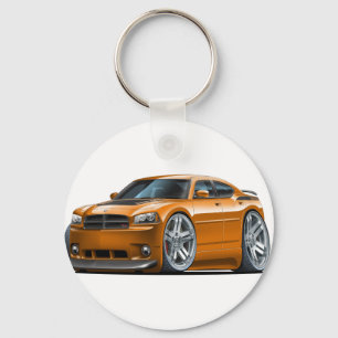 Dodge Charger Daytona Oranje auto Sleutelhanger