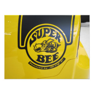 Dodge Charger SRT Super Bee Embleem Foto Afdruk