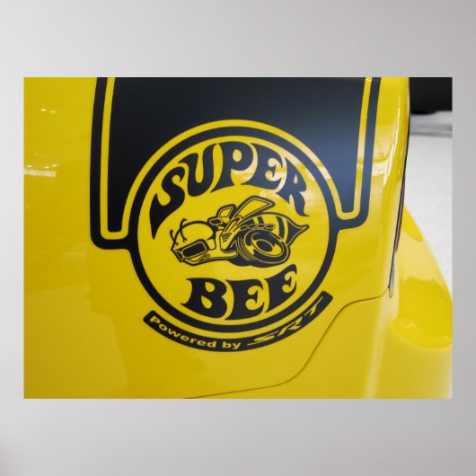 Dodge Charger SRT Super Bee Embleem Poster (Voorkant)