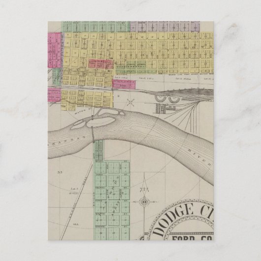 Dodge City, Ford County, Kansas Briefkaart (Voorkant)
