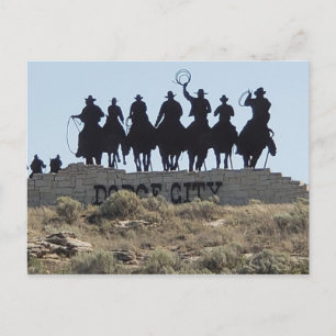 Dodge City, Kansas - Wilde West Town Briefkaart