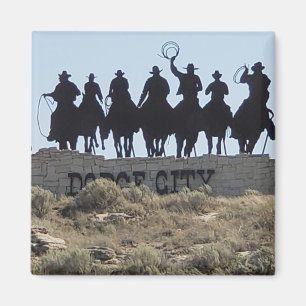 Dodge City, Kansas - Wilde West Town Magneet