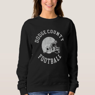 Dodge County Football Throwback Football Helmet Re Trui