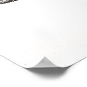 Dodge hemi cuda op Bonneville-zoutflats Poster (Hoek)